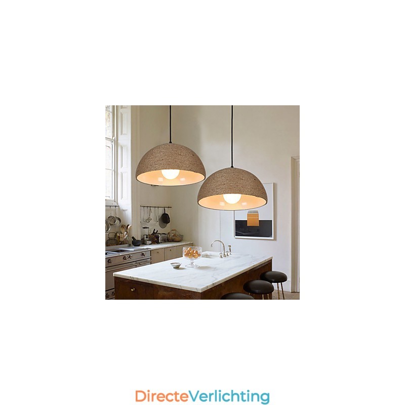 30*Herstel oude manieren Het Noordse idee Halve cirkelvormige schoorsteen Hand henneptouw Hanglamp