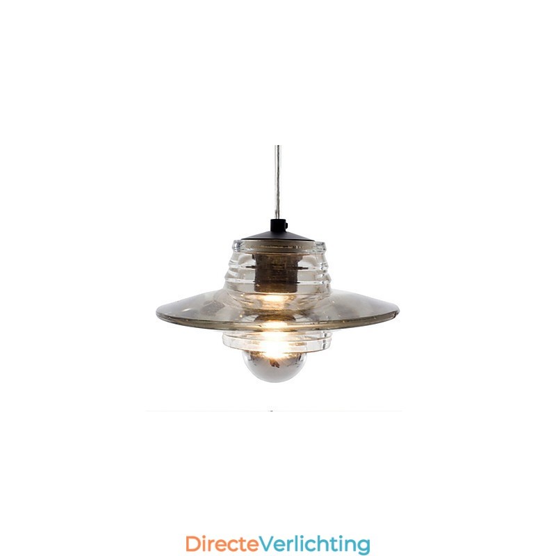 Moderne, eigentijdse glazen hanglamp
