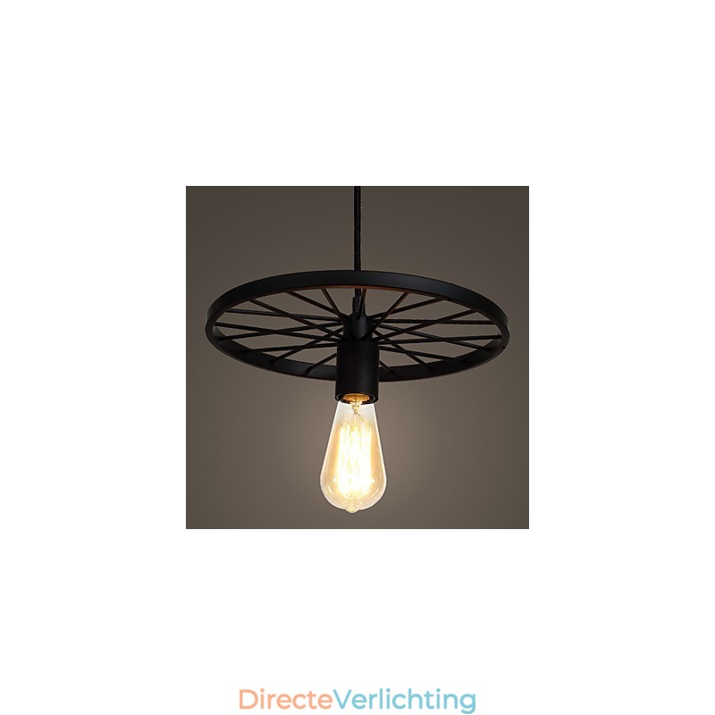 Loft Retro Hanglampen Amerikaanse landelijke smeedijzeren kroonluchter industriële stijl wiel