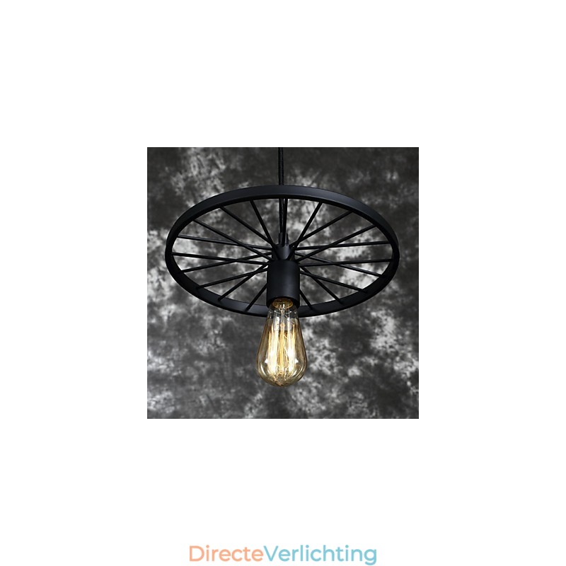 Loft Retro Hanglampen Amerikaanse landelijke smeedijzeren kroonluchter industriële stijl wiel
