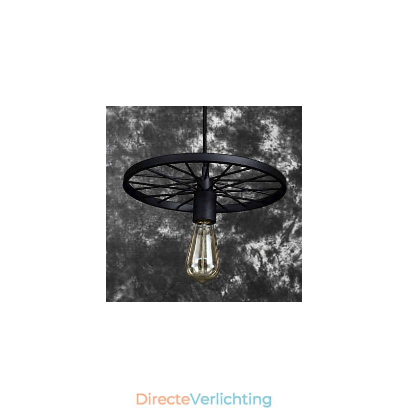 Loft Retro Hanglampen Amerikaanse landelijke smeedijzeren kroonluchter industriële stijl wiel