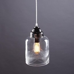 Moderne eigentijdse traditionele klassieke vintage lantaarn landelijke nikkel glazen hanglamp eetkamer