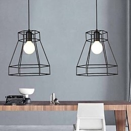 Geometrische lijn diamant smeedijzeren kroonluchter hanglamp moderne eigentijdse