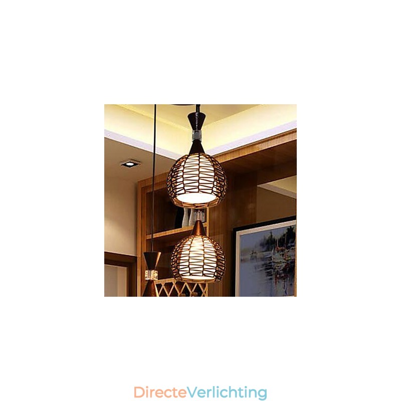 Landelijk Cany Art Weven Klassieke Gecontracteerde Hanglamp Lamp
