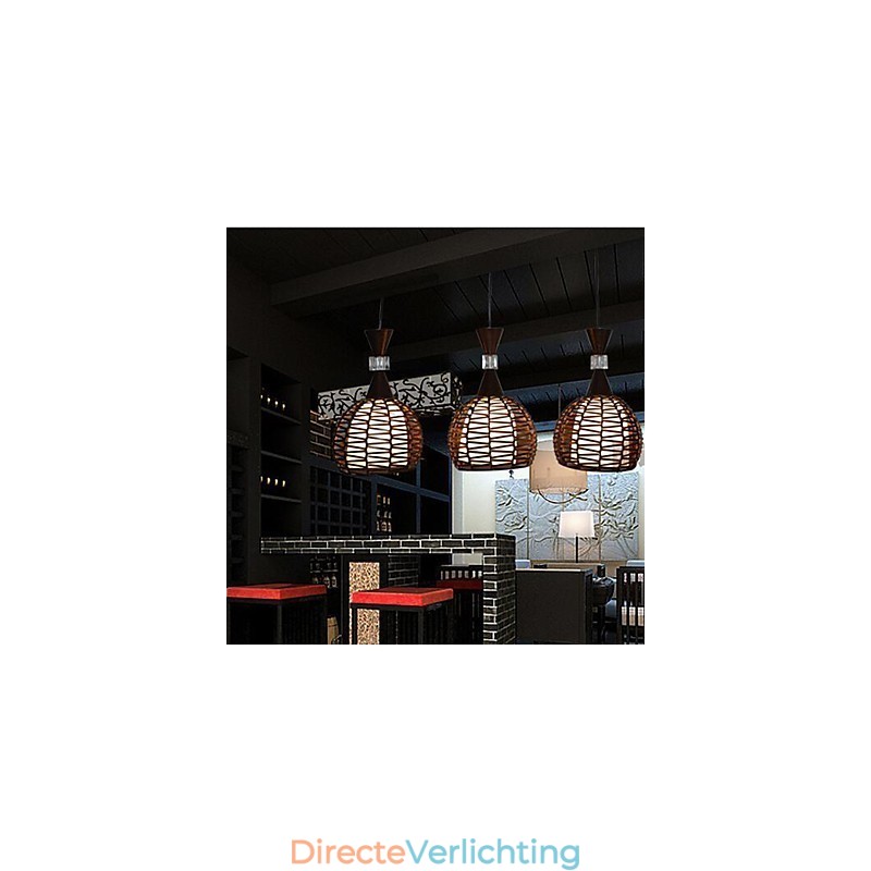 Landelijk Cany Art Weven Klassieke Gecontracteerde Hanglamp Lamp