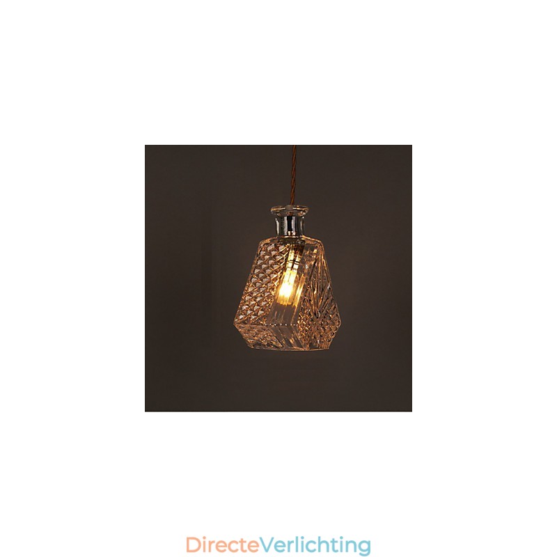 Romantische fles creatieve gesneden kunst glazen kroonluchter licht hanglamp