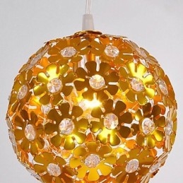 Moderne eigentijdse kristallen mini-stijl gouden metalen kroonluchter