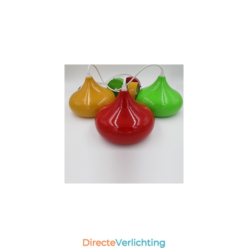 Hanglamp in de vorm van een druppellamp in de vorm van een ui