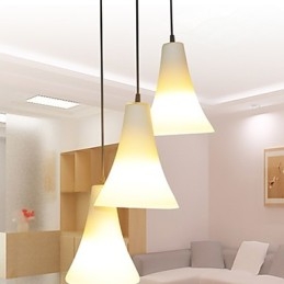 Trechter Kegel Kegeltype Enkele Kop Trompetvormig Glas Eetlamp Eenvoudige Hanglamp Lamp