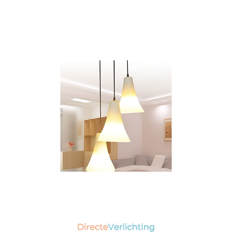 Trechter Kegel Kegeltype Enkele Kop Trompetvormig Glas Eetlamp Eenvoudige Hanglamp Lamp