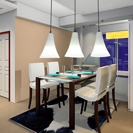 Trechter Kegel Kegeltype Enkele Kop Trompetvormig Glas Eetlamp Eenvoudige Hanglamp Lamp