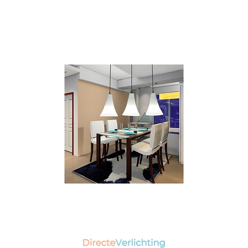 Trechter Kegel Kegeltype Enkele Kop Trompetvormig Glas Eetlamp Eenvoudige Hanglamp Lamp