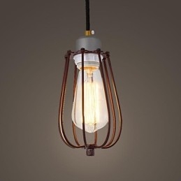 Vintage Mini Stijl Schilderij Metalen Hanglamp