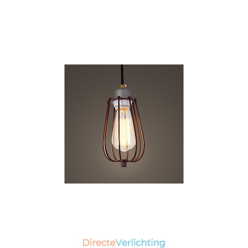 Vintage Mini Stijl Schilderij Metalen Hanglamp