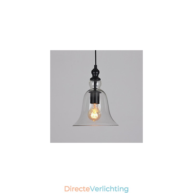 Vintage industriële retro glazen kroonluchter creatieve minimalistische bedlamp heldere kleur