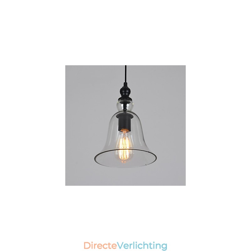 Vintage industriële retro glazen kroonluchter creatieve minimalistische bedlamp heldere kleur