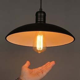 Lampen en lantaarns Kunstrestauratie Enkele kop smeedijzeren vliegende schotel hanglamp