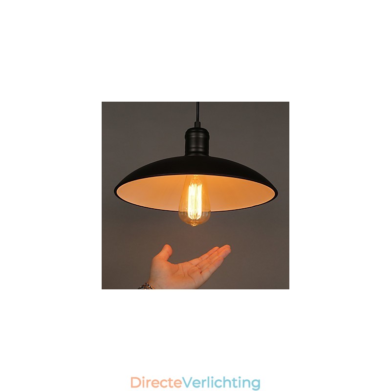 Lampen en lantaarns Kunstrestauratie Enkele kop smeedijzeren vliegende schotel hanglamp