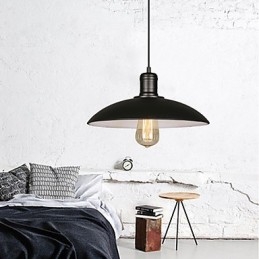 Lampen en lantaarns Kunstrestauratie Enkele kop smeedijzeren vliegende schotel hanglamp