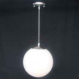 Gecontracteerde witte glazen bol decoratieve kroonluchterlamp