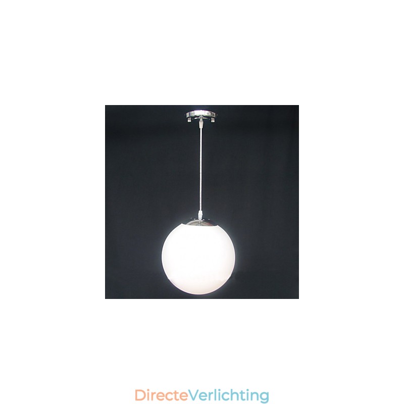 Gecontracteerde witte glazen bol decoratieve kroonluchterlamp