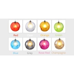 Creatief De Nordic Color Restoring Ancient Ways Goudviskom Glas Creatieve Hanglamp Lamp (Als u meerdere glazen bollen bestelt, wordt er één vaste hanglamp meegeleverd) (Selecteer hieronder de hoeveelheid en kleur van de glazen bol)