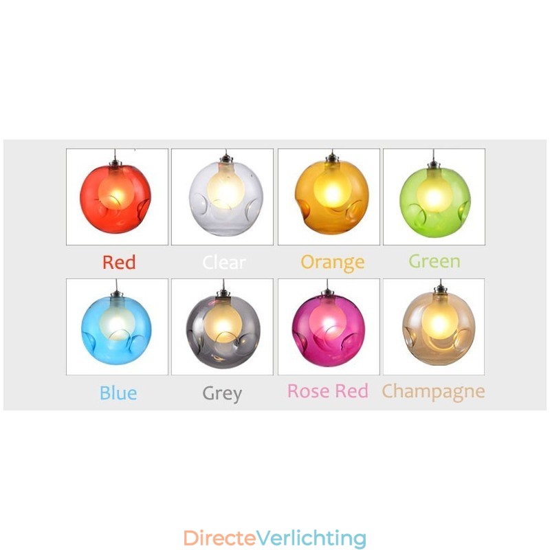 Creatief De Nordic Color Restoring Ancient Ways Goudviskom Glas Creatieve Hanglamp Lamp (Als u meerdere glazen bollen bestelt, wordt er één vaste hanglamp meegeleverd) (Selecteer hieronder de hoeveelheid en kleur van de glazen bol)