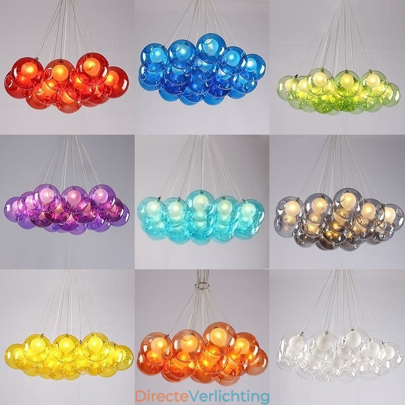Creatief De Nordic Color Restoring Ancient Ways Goudviskom Glas Creatieve Hanglamp Lamp (Als u meerdere glazen bollen bestelt, wordt er één vaste hanglamp meegeleverd) (Selecteer hieronder de hoeveelheid en kleur van de glazen bol)