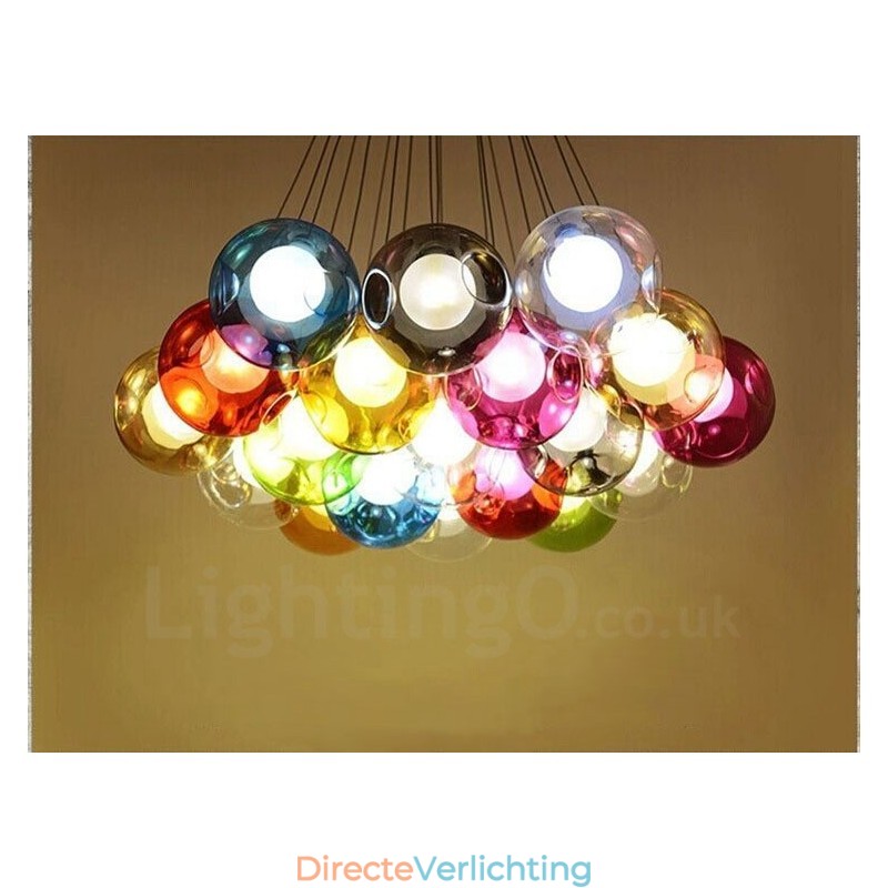 Creatief De Nordic Color Restoring Ancient Ways Goudviskom Glas Creatieve Hanglamp Lamp (Als u meerdere glazen bollen bestelt, wordt er één vaste hanglamp meegeleverd) (Selecteer hieronder de hoeveelheid en kleur van de glazen bol)
