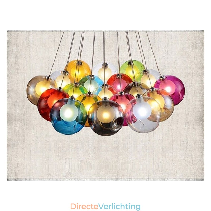 Creatief De Nordic Color Restoring Ancient Ways Goudviskom Glas Creatieve Hanglamp Lamp (Als u meerdere glazen bollen bestelt, wordt er één vaste hanglamp meegeleverd) (Selecteer hieronder de hoeveelheid en kleur van de glazen bol)