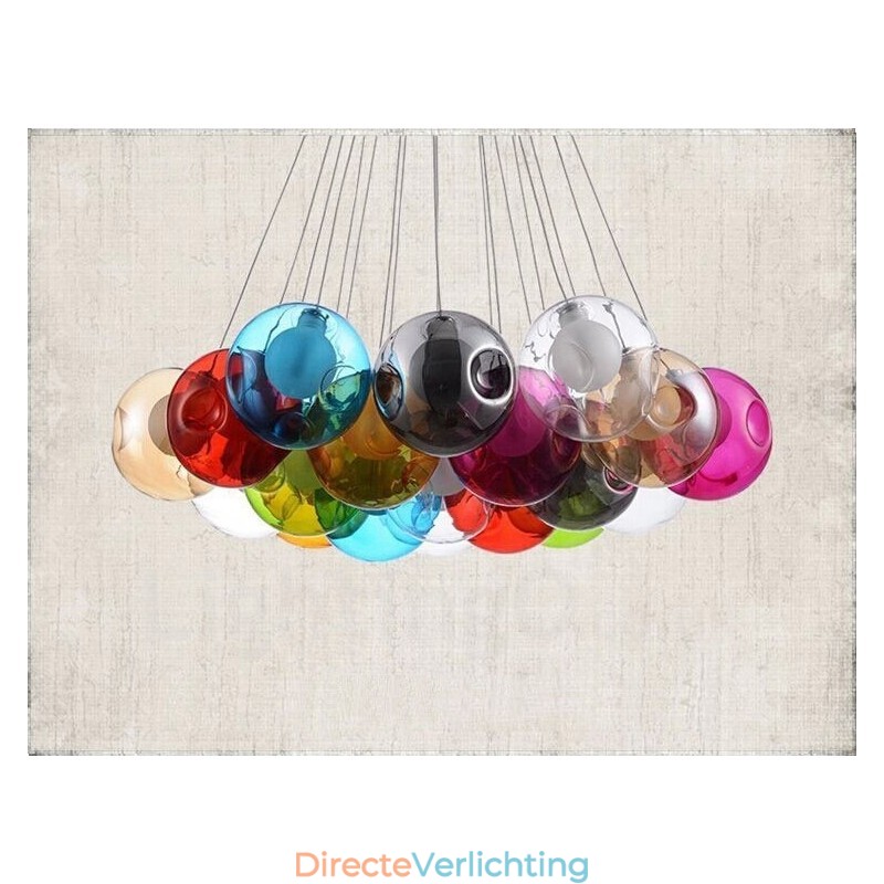 Creatief De Nordic Color Restoring Ancient Ways Goudviskom Glas Creatieve Hanglamp Lamp (Als u meerdere glazen bollen bestelt, wordt er één vaste hanglamp meegeleverd) (Selecteer hieronder de hoeveelheid en kleur van de glazen bol)