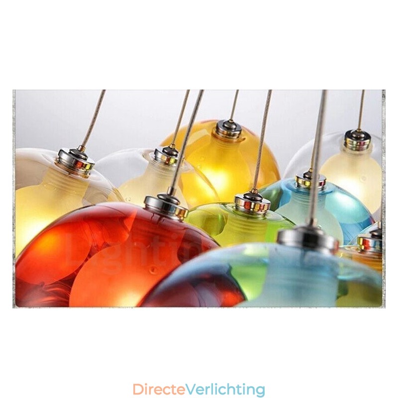 Creatief De Nordic Color Restoring Ancient Ways Goudviskom Glas Creatieve Hanglamp Lamp (Als u meerdere glazen bollen bestelt, wordt er één vaste hanglamp meegeleverd) (Selecteer hieronder de hoeveelheid en kleur van de glazen bol)