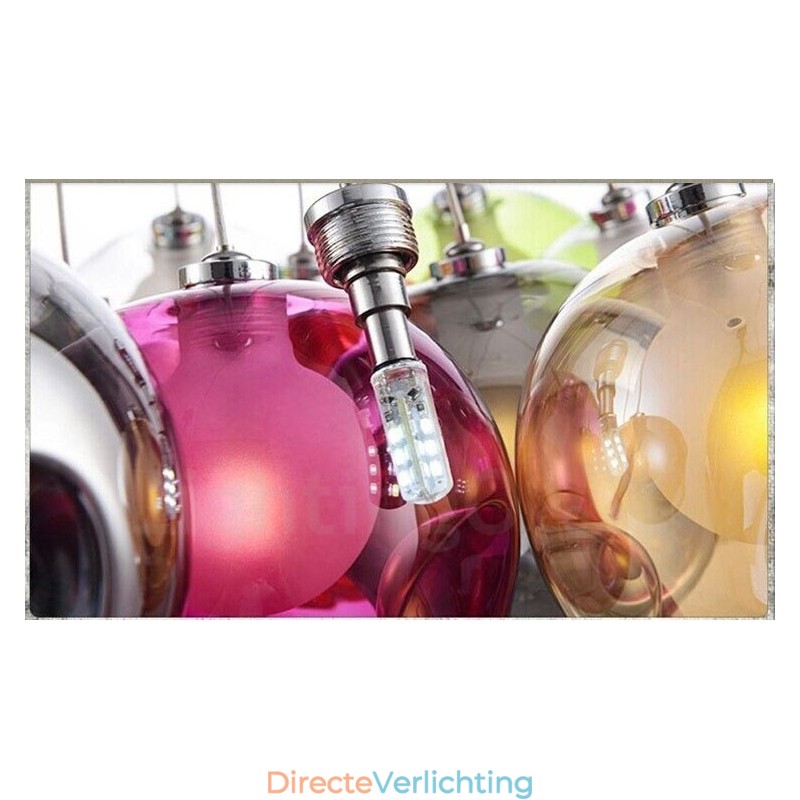 Creatief De Nordic Color Restoring Ancient Ways Goudviskom Glas Creatieve Hanglamp Lamp (Als u meerdere glazen bollen bestelt, wordt er één vaste hanglamp meegeleverd) (Selecteer hieronder de hoeveelheid en kleur van de glazen bol)