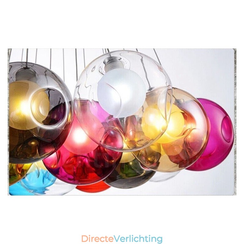 Creatief De Nordic Color Restoring Ancient Ways Goudviskom Glas Creatieve Hanglamp Lamp (Als u meerdere glazen bollen bestelt, wordt er één vaste hanglamp meegeleverd) (Selecteer hieronder de hoeveelheid en kleur van de glazen bol)