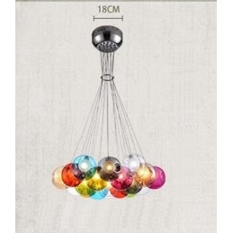 Creatief De Nordic Color Restoring Ancient Ways Goudviskom Glas Creatieve Hanglamp Lamp (Als u meerdere glazen bollen bestelt, wordt er één vaste hanglamp meegeleverd) (Selecteer hieronder de hoeveelheid en kleur van de glazen bol)