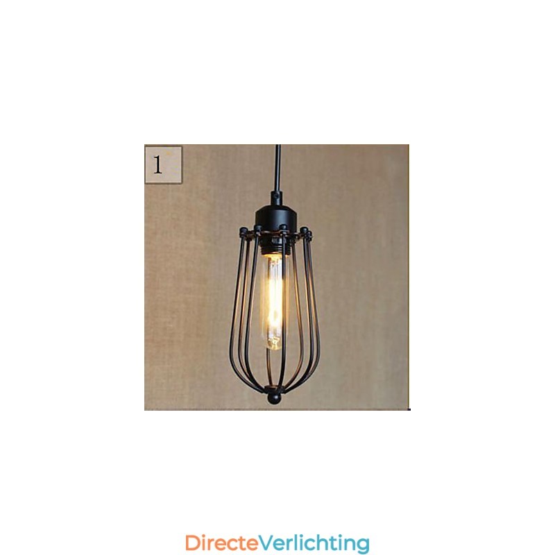 Ruralge smeedijzeren hanglamp
