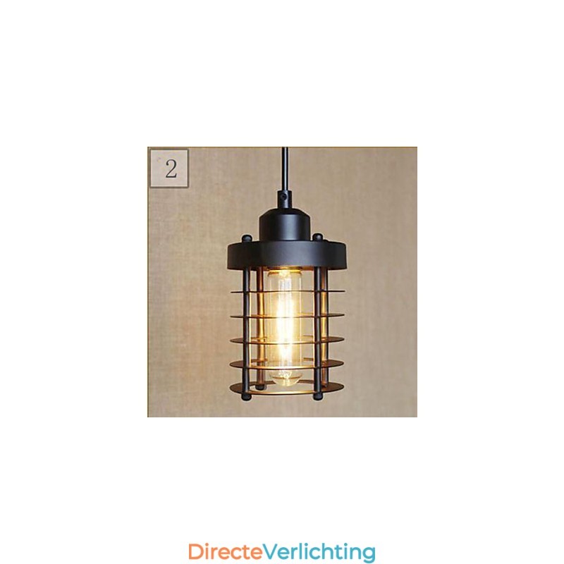Ruralge smeedijzeren hanglamp