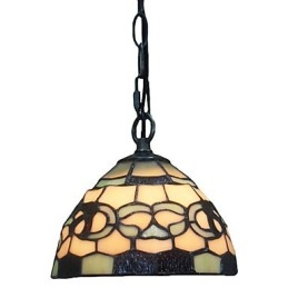 1-lichts hanglamp met glazen kap