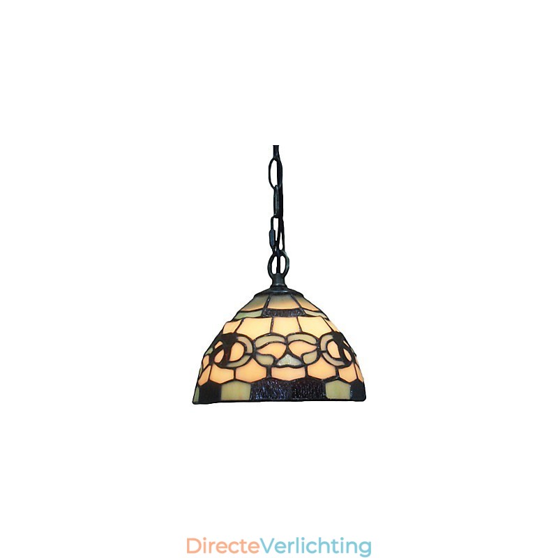 1-lichts hanglamp met glazen kap