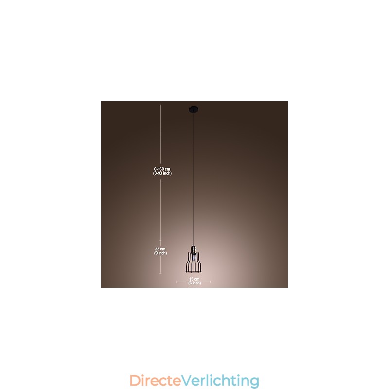 Traditionele klassieke vintage mini-stijl schilderij hanglamp