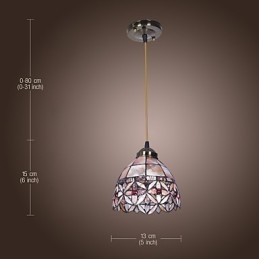 Hanglamp in de vorm van een kom in ministijl