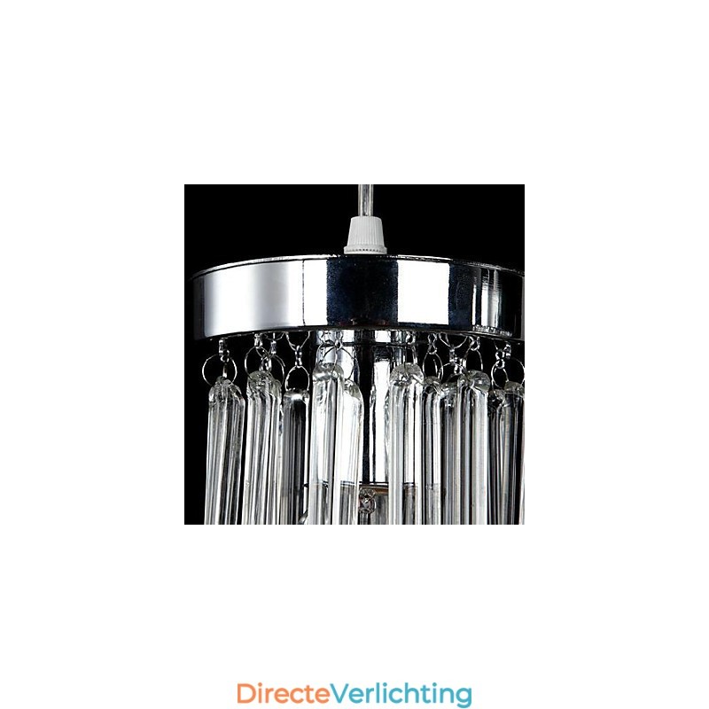 Moderne eigentijdse kristallen chromen metalen hanglamp