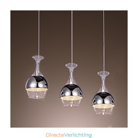 Franse stijl creatieve 3-lichts hanglamp in de vorm van een kelk Franse stijl creatieve 3-lichts hanglamp in de vorm van een kelk