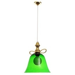 Moderne, eigentijdse metalen hanglamp in komvorm in mini-stijl