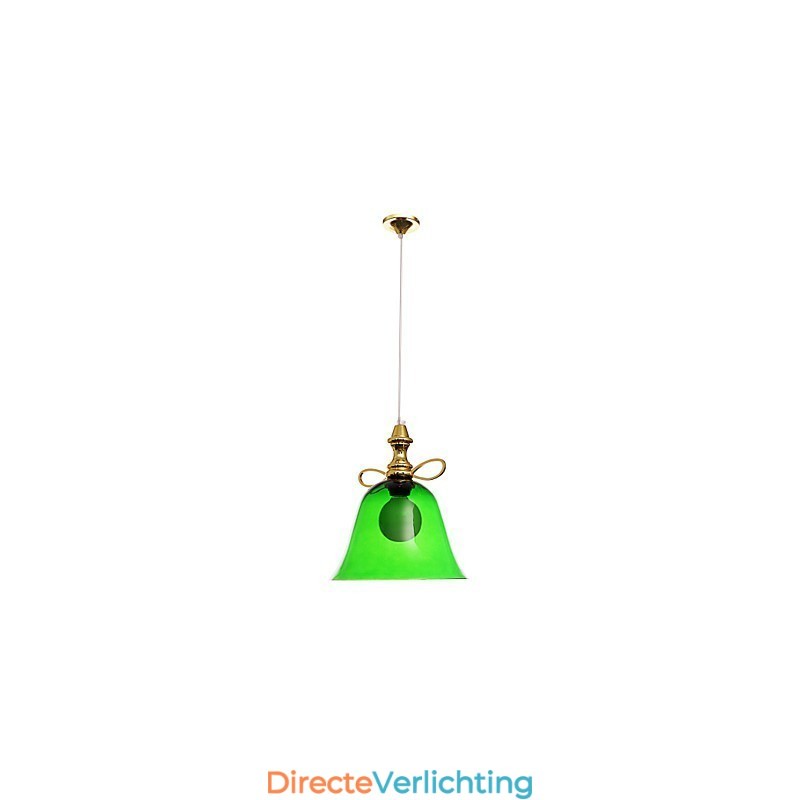 Moderne, eigentijdse metalen hanglamp in komvorm in mini-stijl