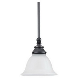 Elegante hanglamp in witte kap