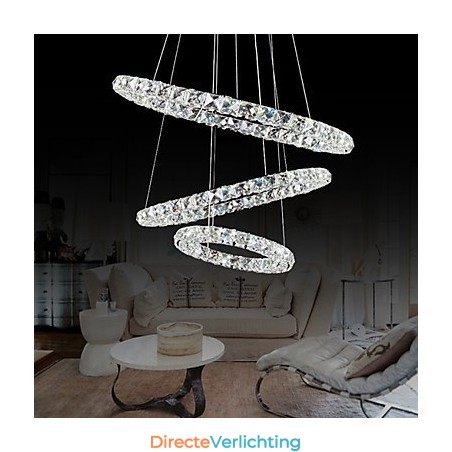 44W moderne eigentijdse kristallen chromen metalen hanglamp 44W moderne eigentijdse kristallen chromen metalen hanglamp
