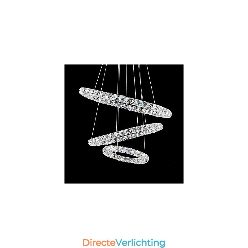 44W moderne eigentijdse kristallen chromen metalen hanglamp