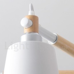 3 Lichts Moderne Hedendaagse Houten Kroonluchter Licht