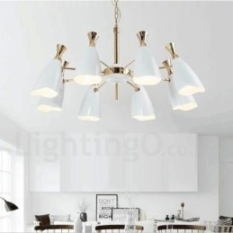 Moderne, eigentijdse stijl kroonluchterlamp met 8 lampen